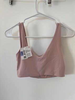 New lululemon S/M bend this scoop and square bra pink